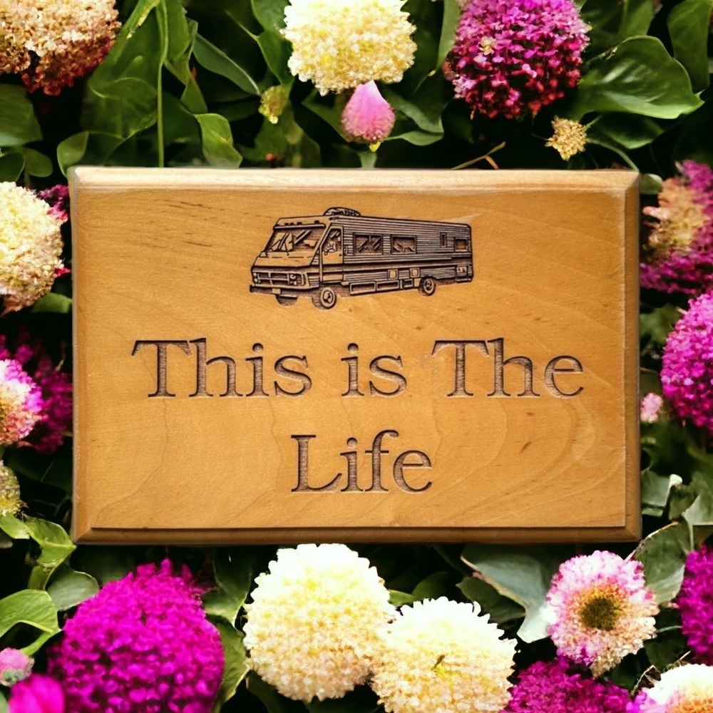 This Is The Life RV Wooden Wall Sign - Picture 2 of 13